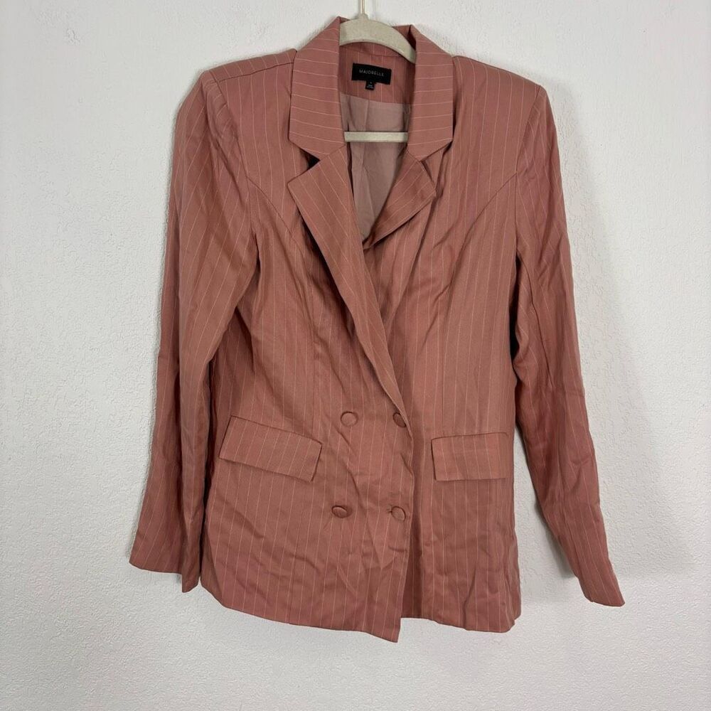 Majorelle Revolve Dusty Pink Striped Blazer Jacket women’s Medium